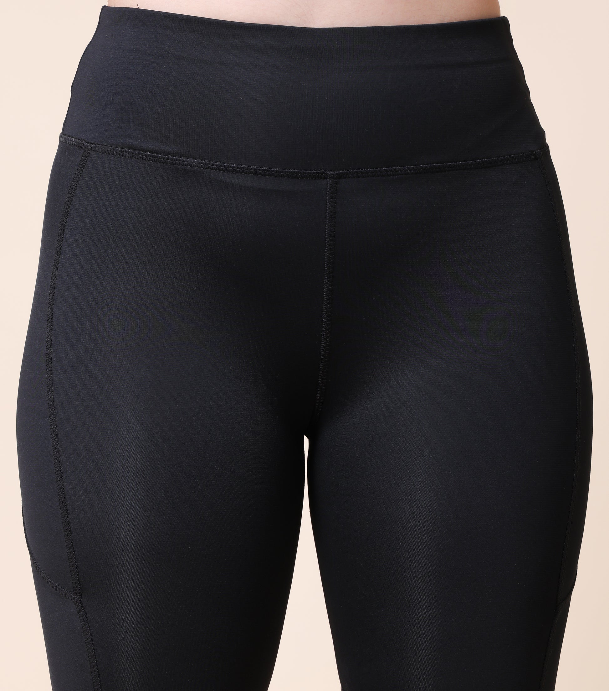 Mid Waist Stretch Fit Cycling Shorts