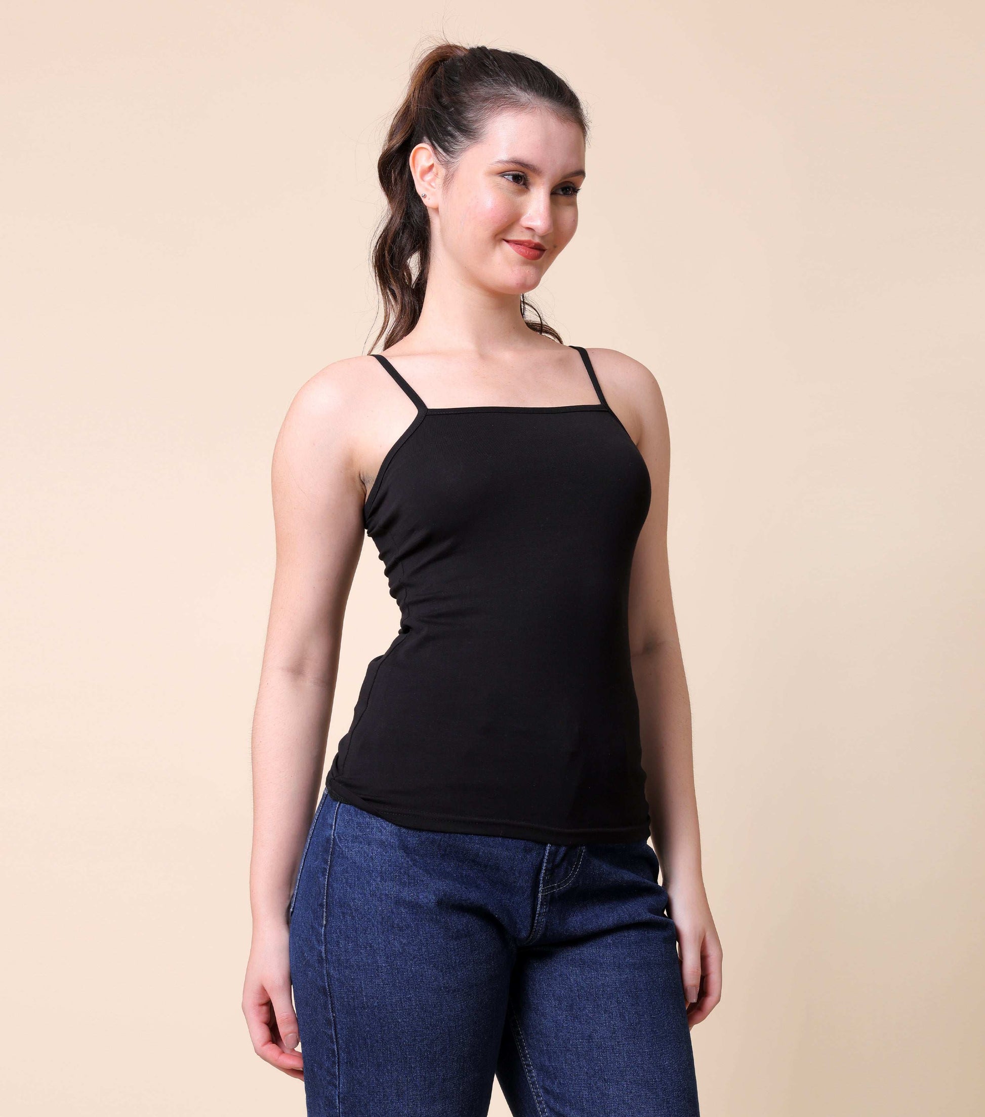 Cotton Flat Slip Camisole