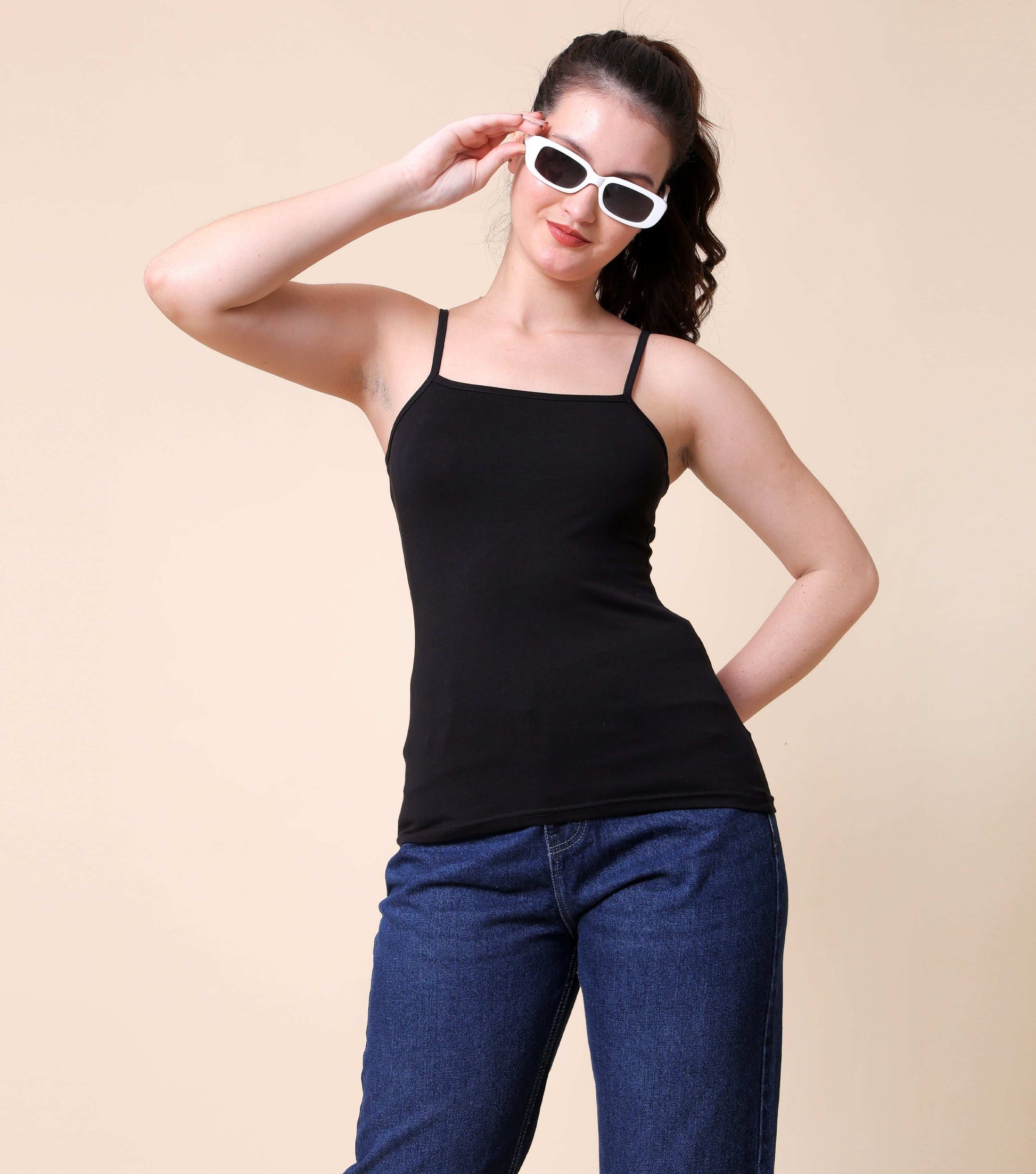 Cotton Flat Slip Camisole