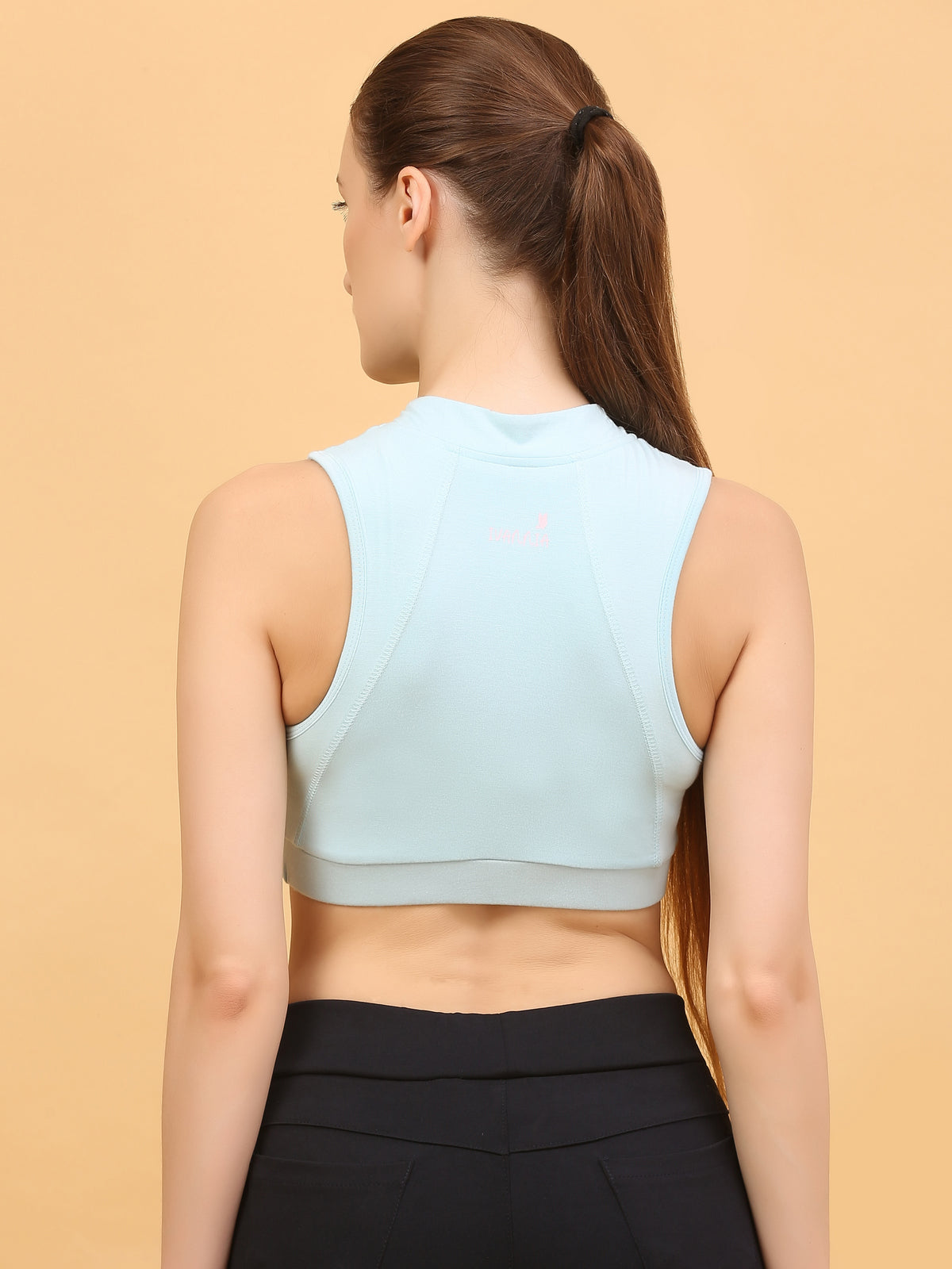 Front Zip Racerback Sports Bra