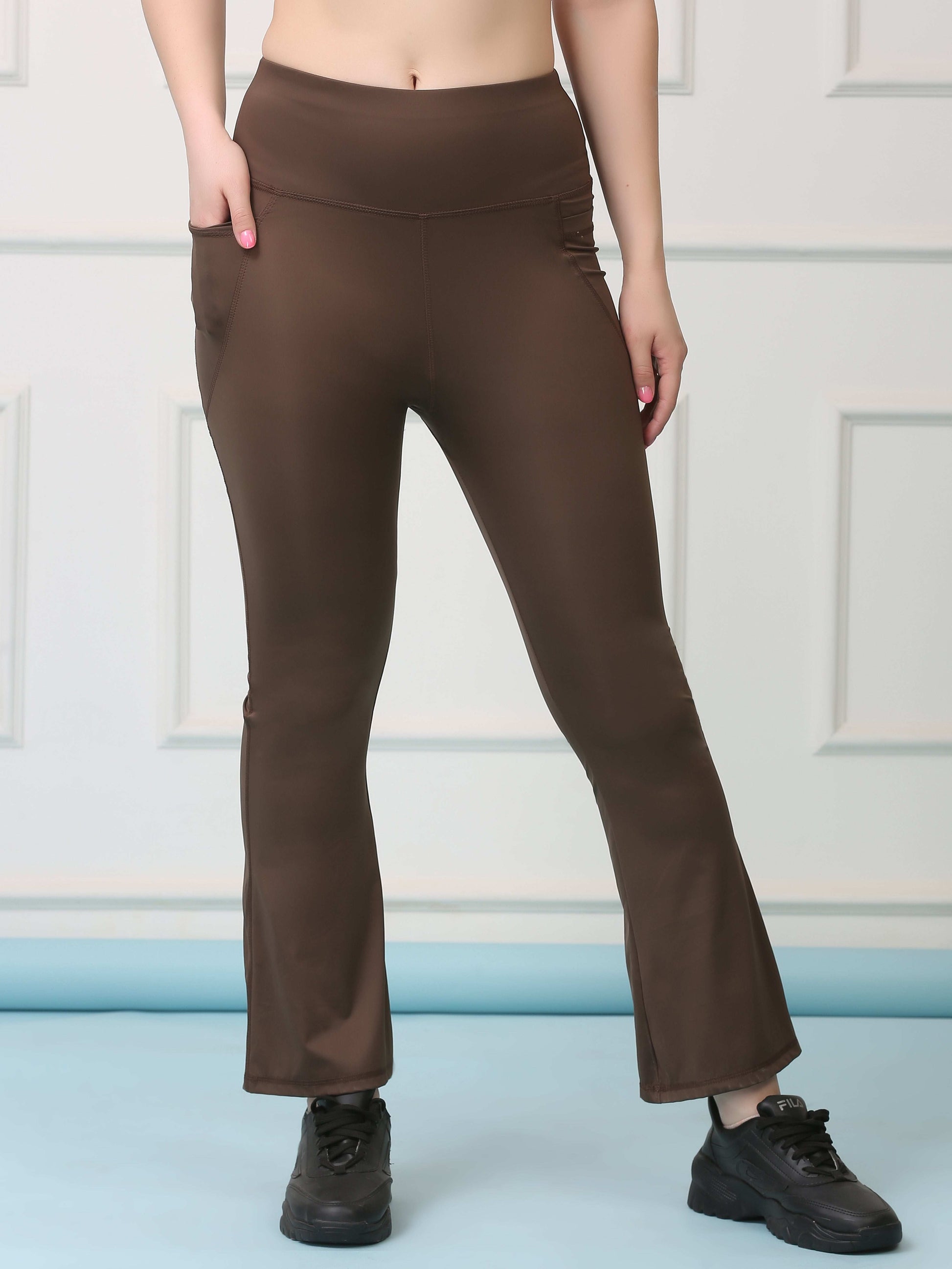 High Waist Flared Yoga Pants
