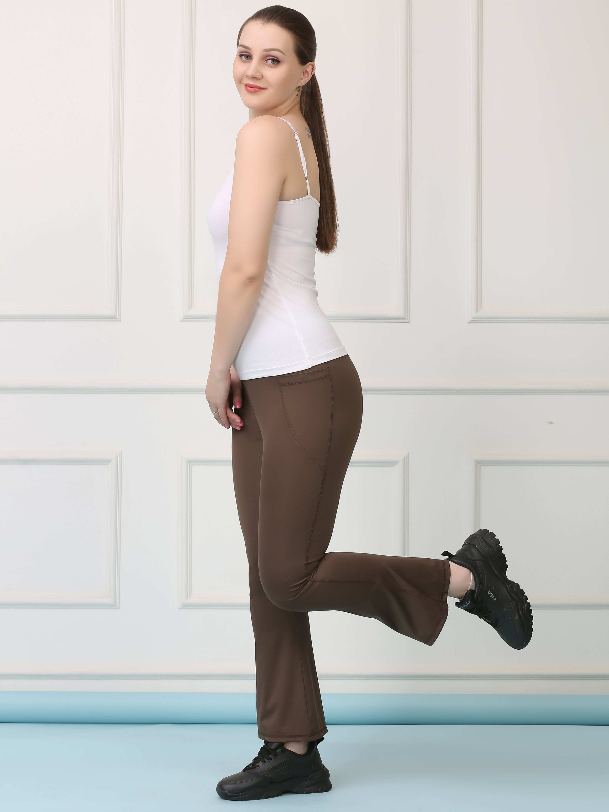 High Waist Flared Yoga Pants
