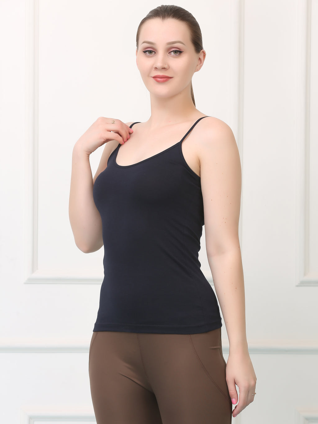 Cotton Round Slip Camisole