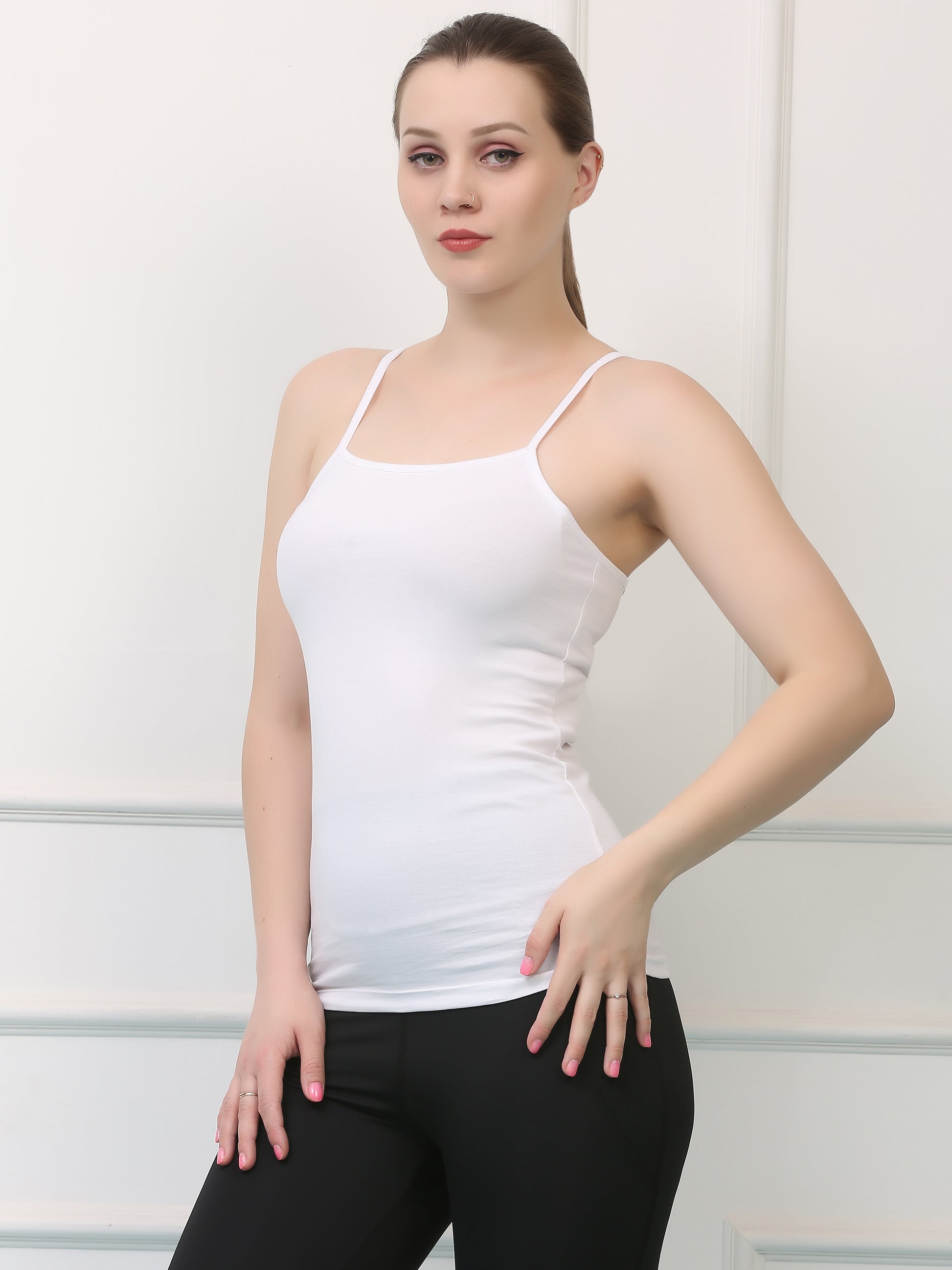 Cotton Flat Slip Camisole